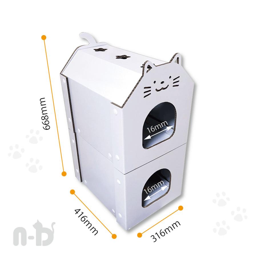 fk-032 2階立て猫ハウス <ペット用品>