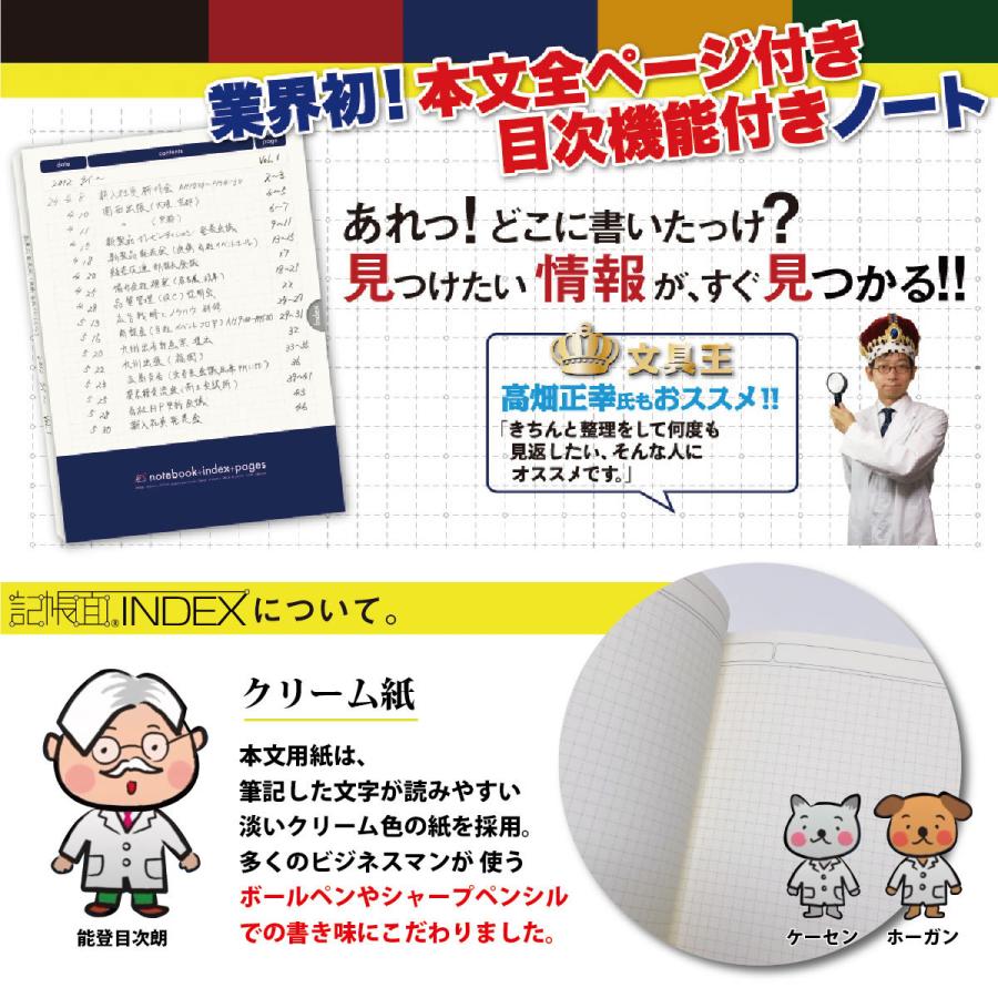 fk-039【罫線タイプ】 記帳面INDEX